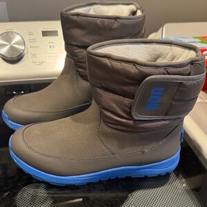 UGG Kids' Charcoal and Electric Blue Boots